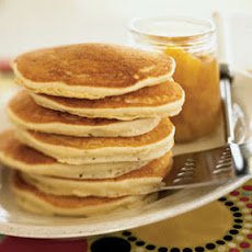Coconut Pancakes with Orange-Mango Compote
