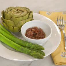 Steamed Artichokes with Vinaigrette Jam