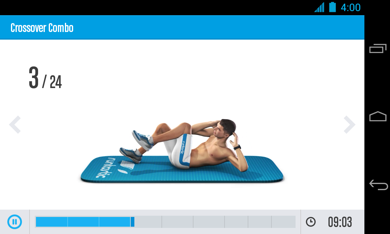 Android application Runtastic Six Pack Abs Workout screenshort