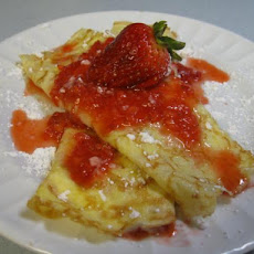 Strawberry and Cream Cheese Crepes