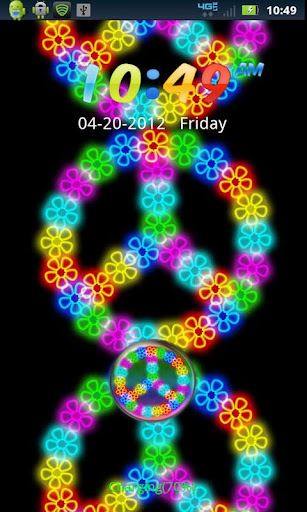 Neon Flower Peace GO LOCKER