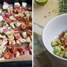 Spicy Potato & Avocado Breakfast Tacos