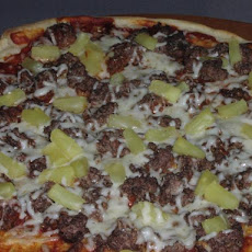 Lower Fat Hamburger Pizza