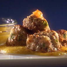Spicy Shrimp and Pork Meatballs with Rujak Sauce