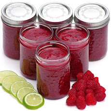 No Cook Raspberry-Lime Freezer Jam