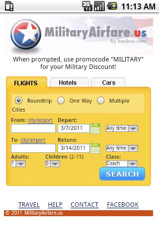 MilitaryAirfare.us