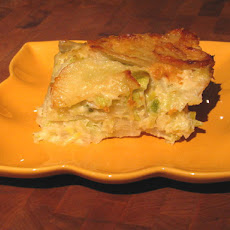 Creamed Leek Potato Gratin