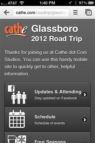 Cathe 2012 Glassboro Road Trip