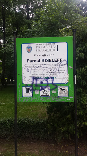 Parcul Kiseleff Sign