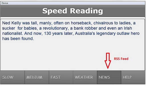 Speed Reading Application