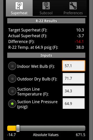 iDMM Refrigerant Calculator