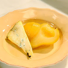 Poached Pears with Stilton