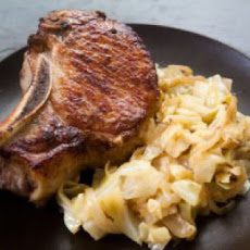 Pork Chops with Braised Cabbage
