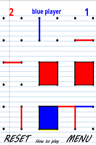 Android application Dots and Boxes screenshort