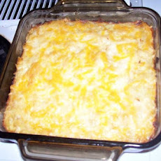 Easy Cheesy Golden Potato Squares