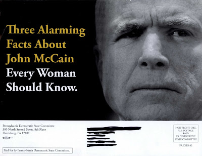 PA DNC Abortion postcard frontside