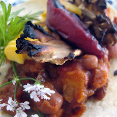 Peachy Chili Bean Tacos