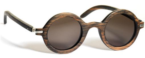 wooden round glasses