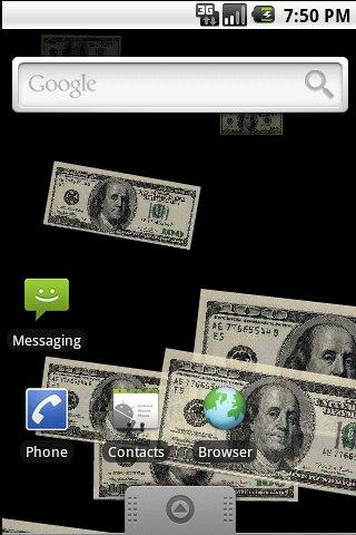 Falling Benjamins LiveWallpapr