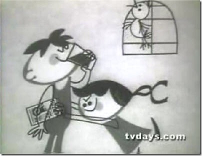 girl grabs fizzies while boy is drinking Fizzies vintage animated TV 