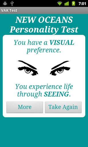 【免費生活App】VAK Personality Test-APP點子