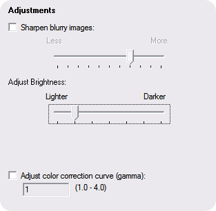 adjustments