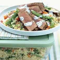 Fennel-Crusted Ahi Tuna with Lemon Aïoli Over Couscous