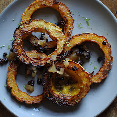 Crispy Delicata Rings with Currant, Fennel & Apple Relish