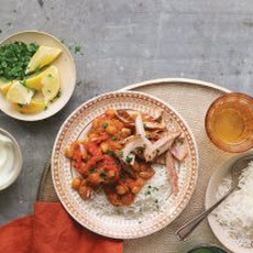 Tomato Chickpea Curry with Chicken Recipe