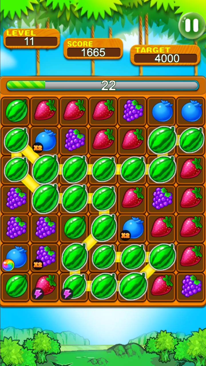 Android application Fruit Splash screenshort