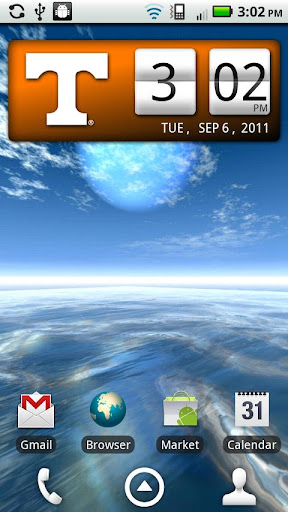 Tennessee Vols Clock Widget