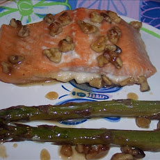 Honey Glazed Salmon With Asparagus