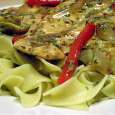 Chicken Paillards With Artichokes & Dijon Sauce