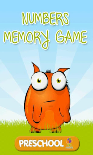 Kids Numbers Memory Game