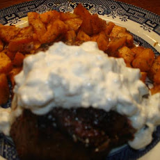 Beef Tenderloin With Blue Cheese