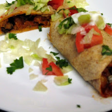 Beef and Bean Chimichangas