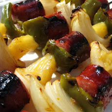 Sweet and Sour Kielbasa Kabobs