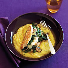 Stuffed Chicken with Rosemary Polenta