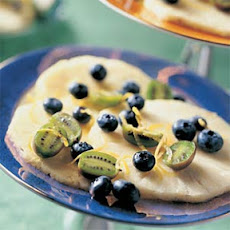 Pineapple, Blueberry, and Kiwi Fruit Dessert