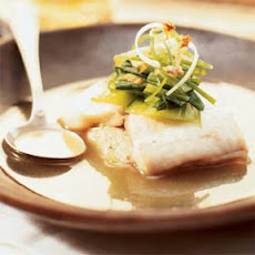 Pan-steamed Sole with Shrimp and Pork Hash