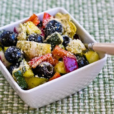 Marinated Zucchini Salad With Olives, Artichokes, Red Pepper, and Red Onion