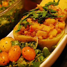 Tomato-Pattypan Squash Salad