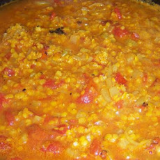 Spiced Tomato and Red Lentil Soup