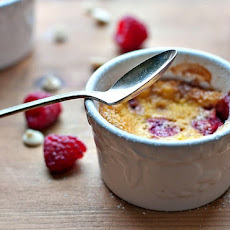 Raspberry White Chocolate Individual Clafoutis (Gluten-Free)