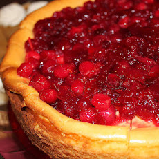Cranberry Swirl Pumpkin Cheesecake