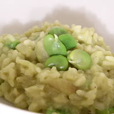 Green Risotto with Fava Beans