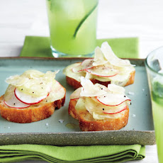 Cucumber and Radish Crostini