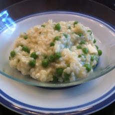 Lemon Mint Risotto with peas and feta
