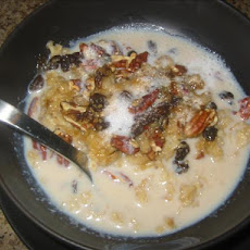 Pecan and Golden Raisin Oatmeal Brulee