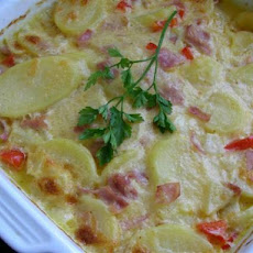 Not Your Ordinary Scalloped Potatoes With Ham